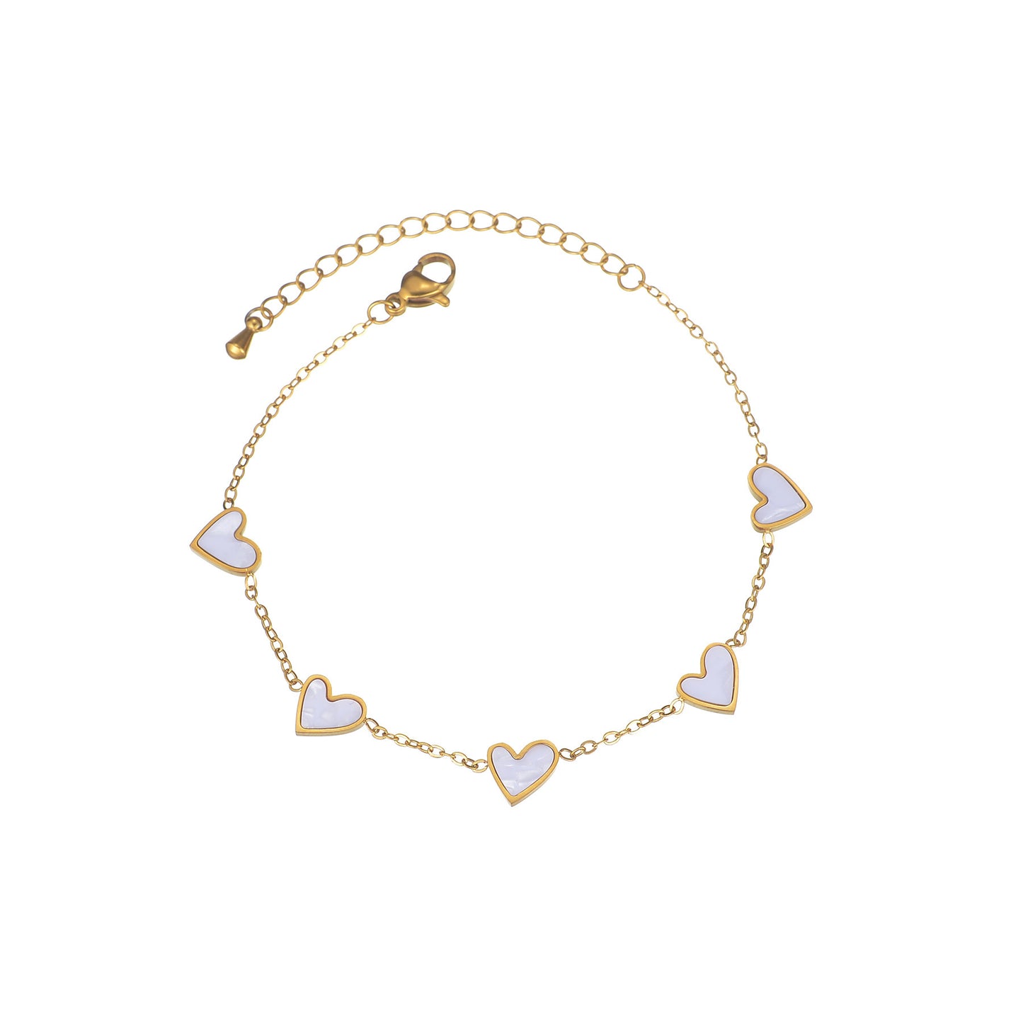 European And American Stainless Steel Dripping Heart Bracelet