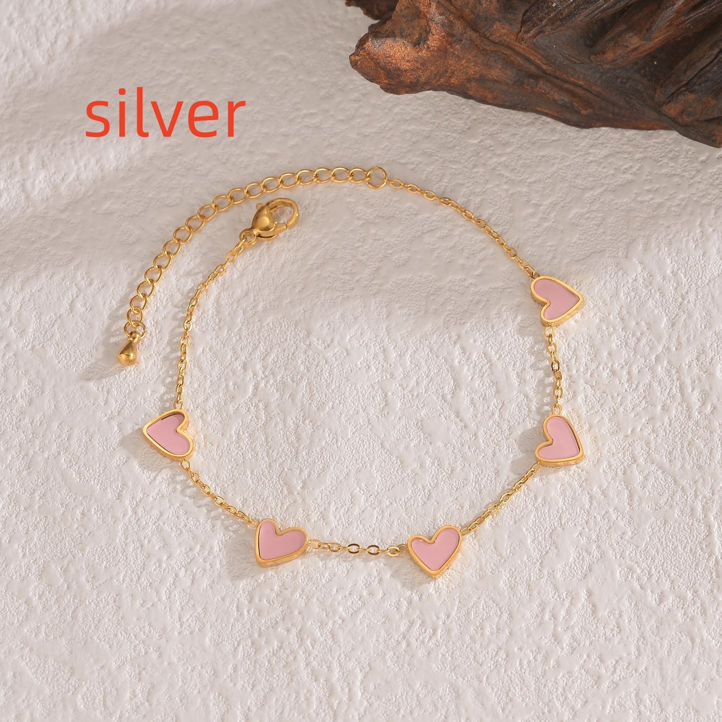 European And American Stainless Steel Dripping Heart Bracelet