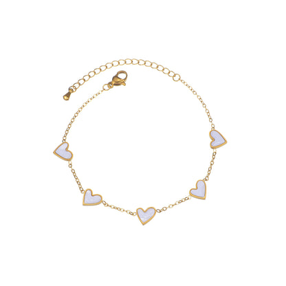 European And American Stainless Steel Dripping Heart Bracelet