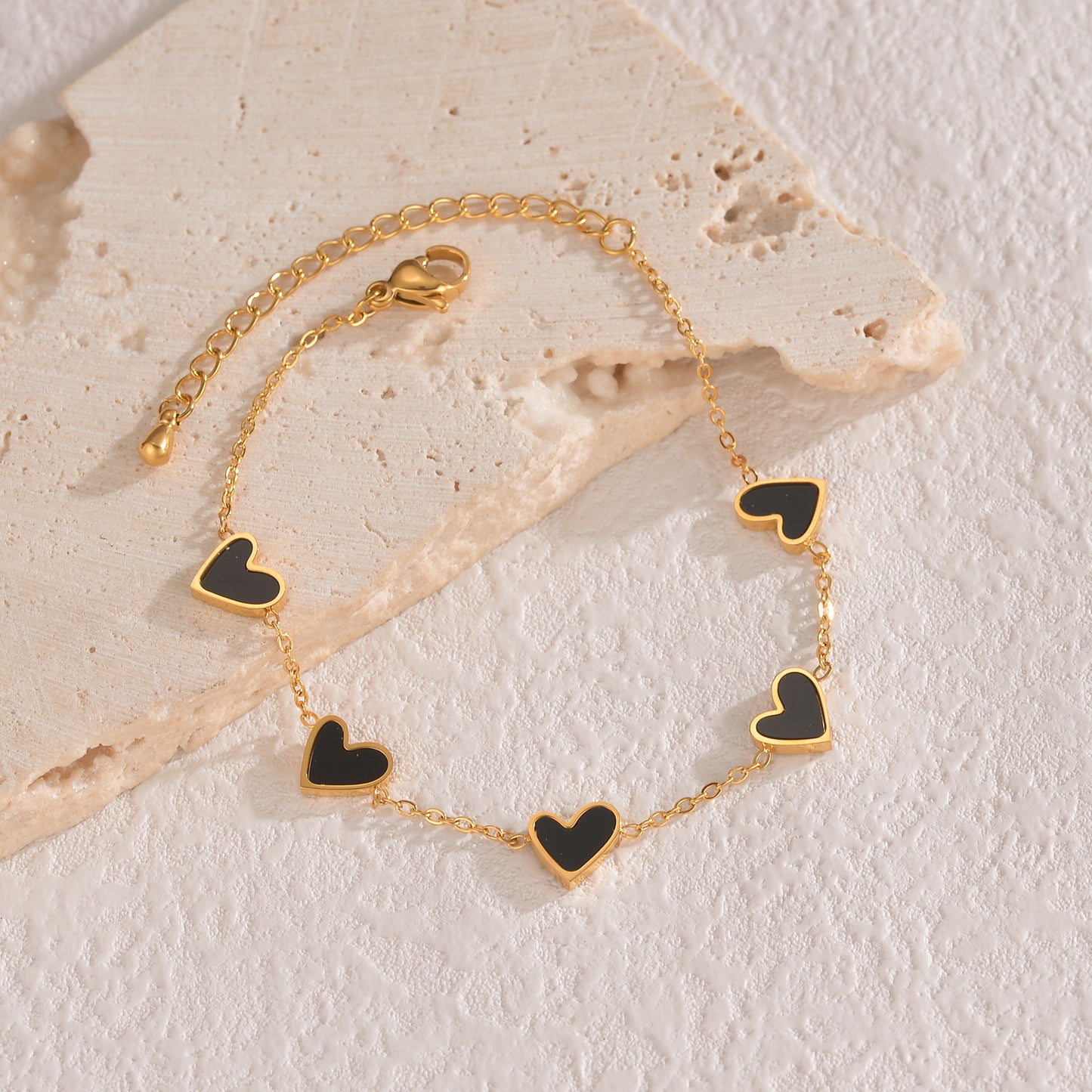 European And American Stainless Steel Dripping Heart Bracelet