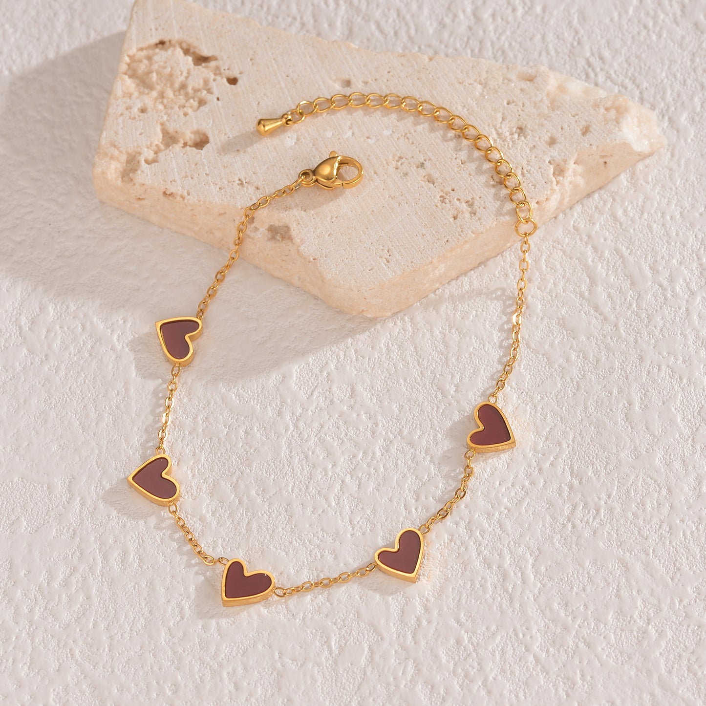 European And American Stainless Steel Dripping Heart Bracelet