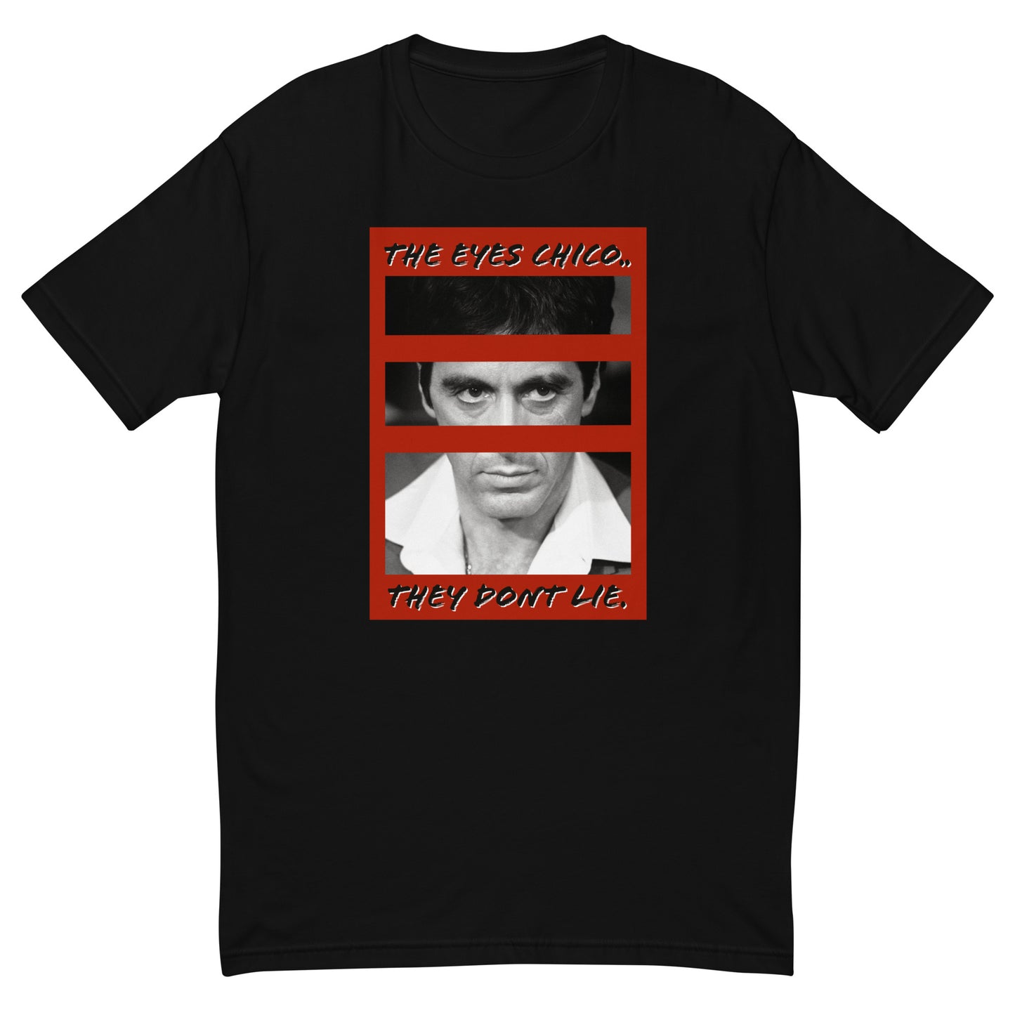 Men's premium t-shirt THE EYES CHICO THEY DONT LIE