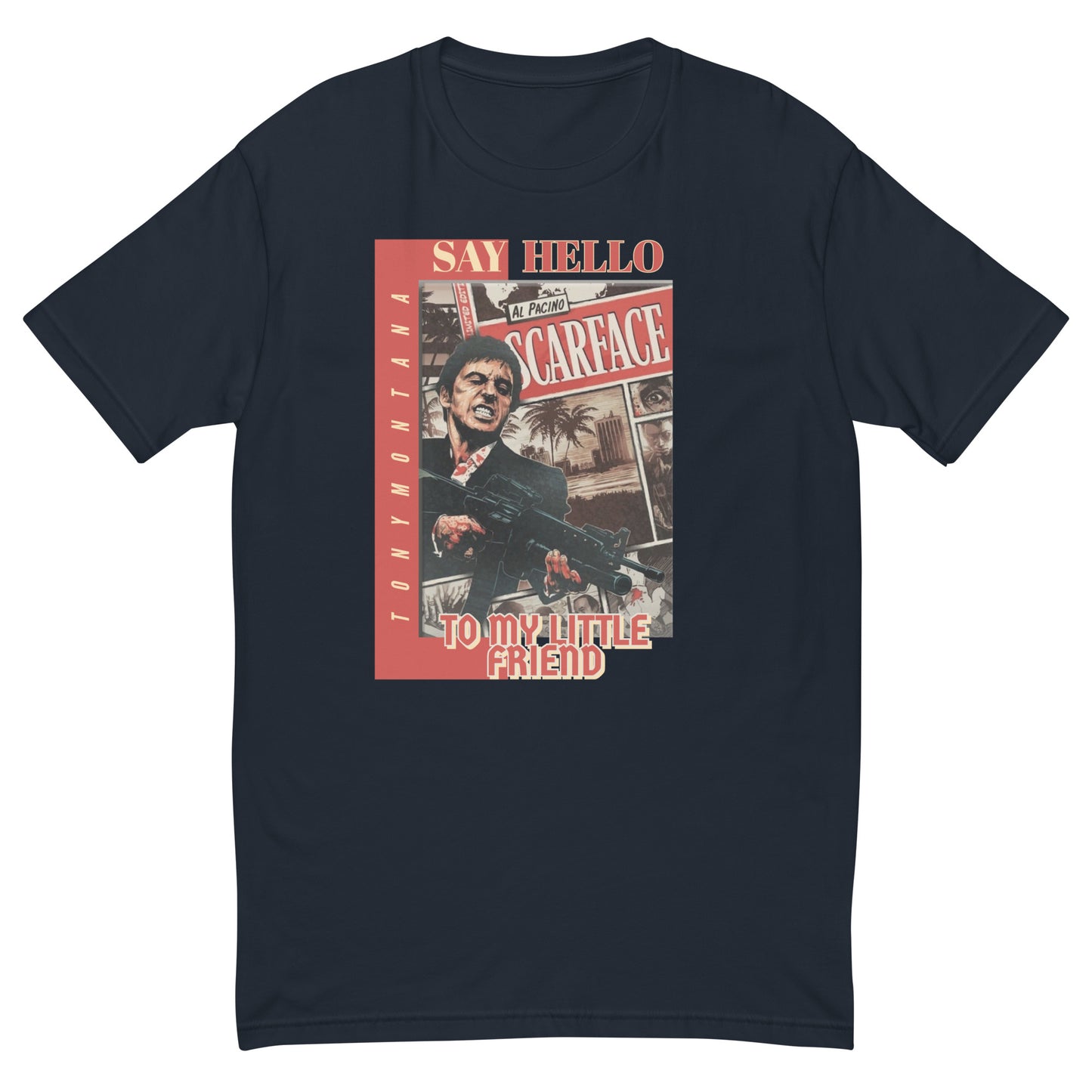 Camiseta premium de hombre Scarface: estilo icónico inspirado en la película de gángsters