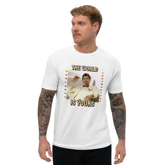 THE WORLD IS YOURS men's premium t-shirt