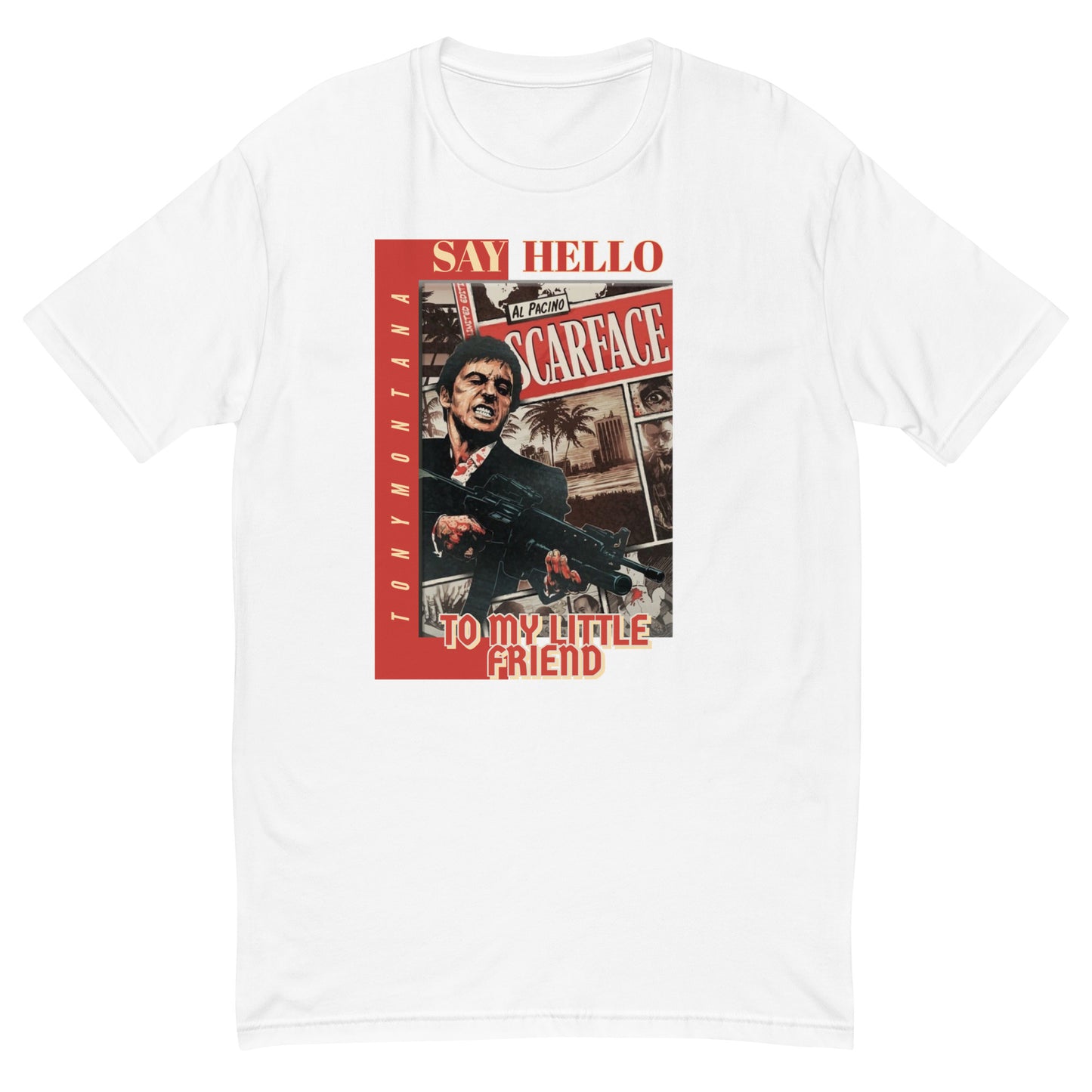 Camiseta premium de hombre Scarface: estilo icónico inspirado en la película de gángsters