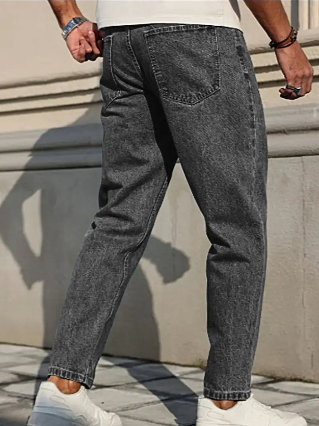 Jean Denim coupe carotte décontracté - Homme