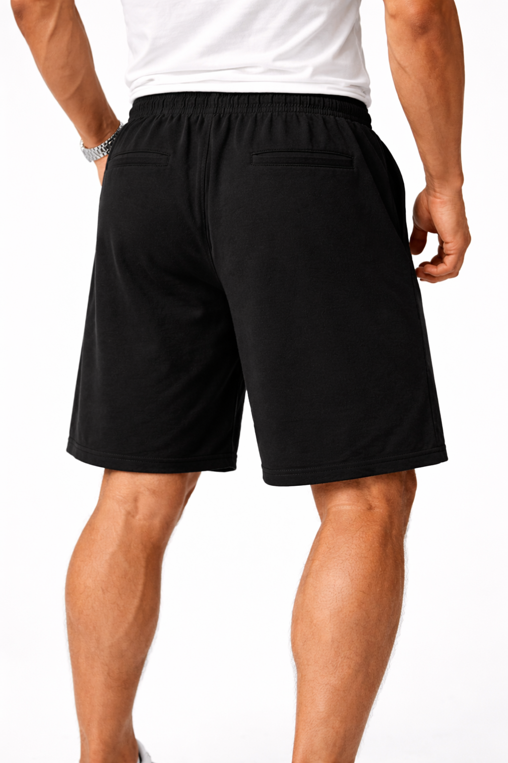 Short noir imprimé Koi japonais - Homme