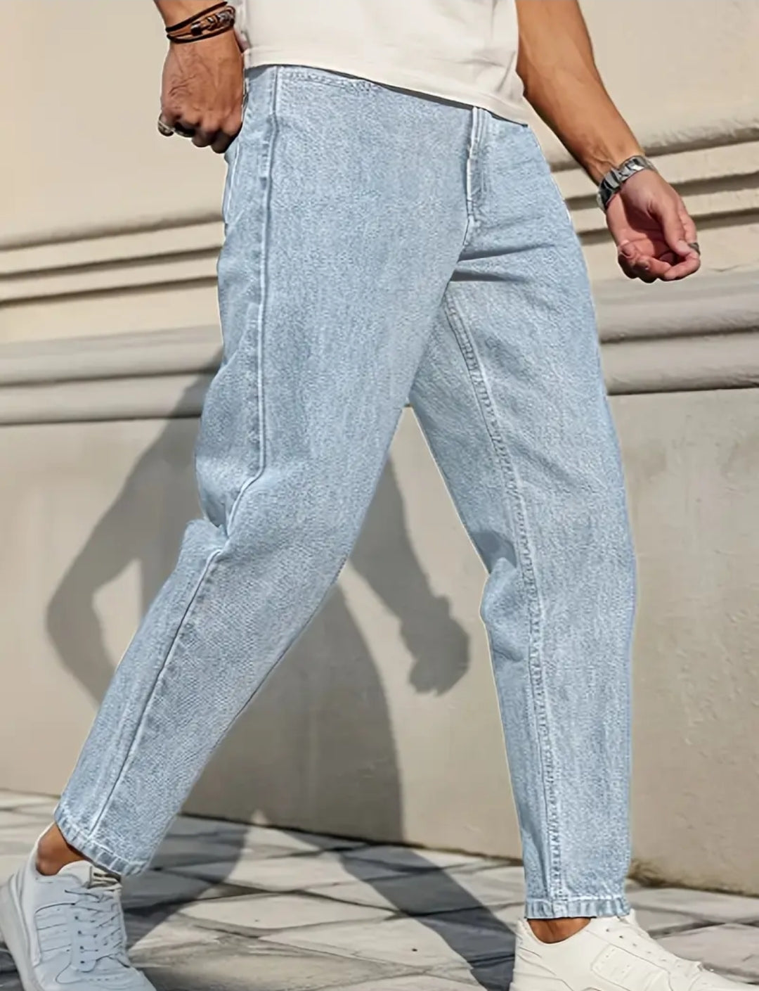 Jean Denim coupe carotte décontracté - Homme