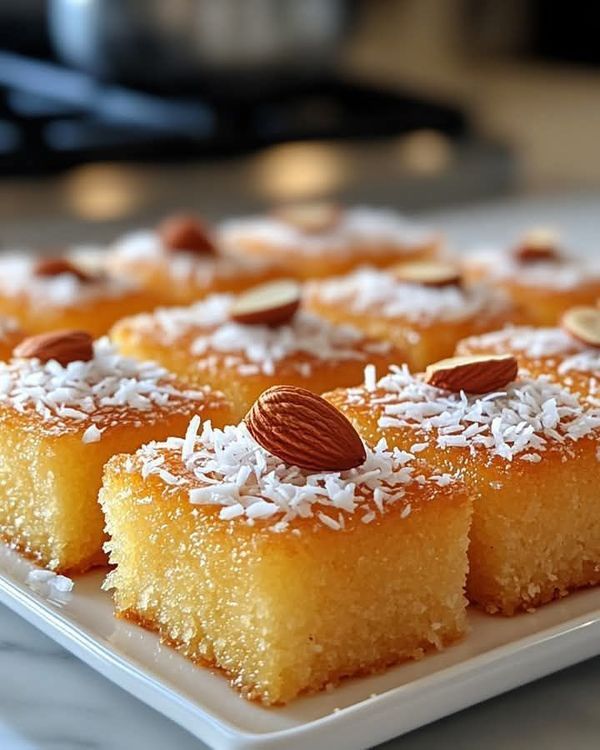 Basboussa — Gâteau Marocain Semoule & Miel