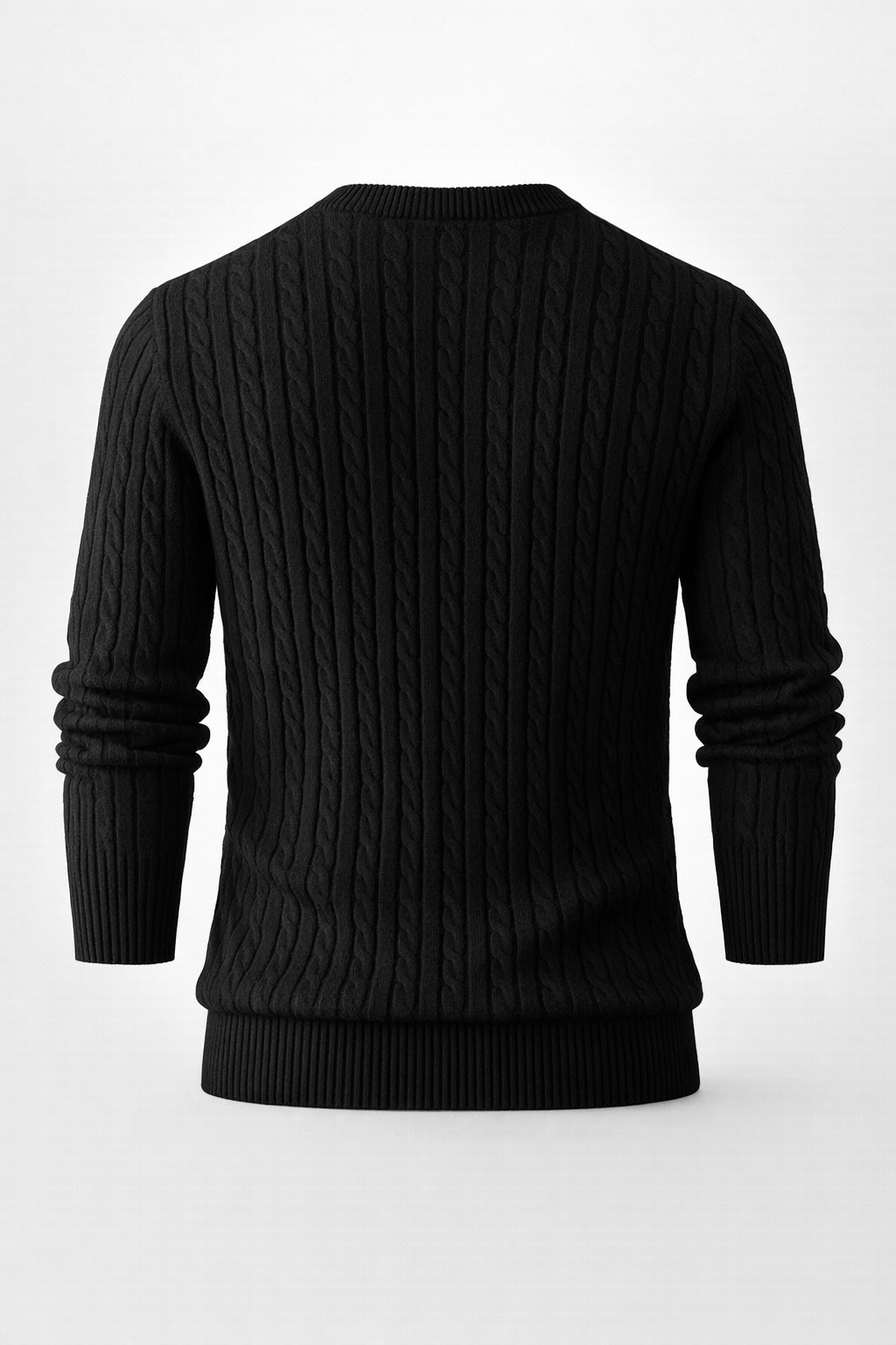 Pull tricoté épais col rond – Homme