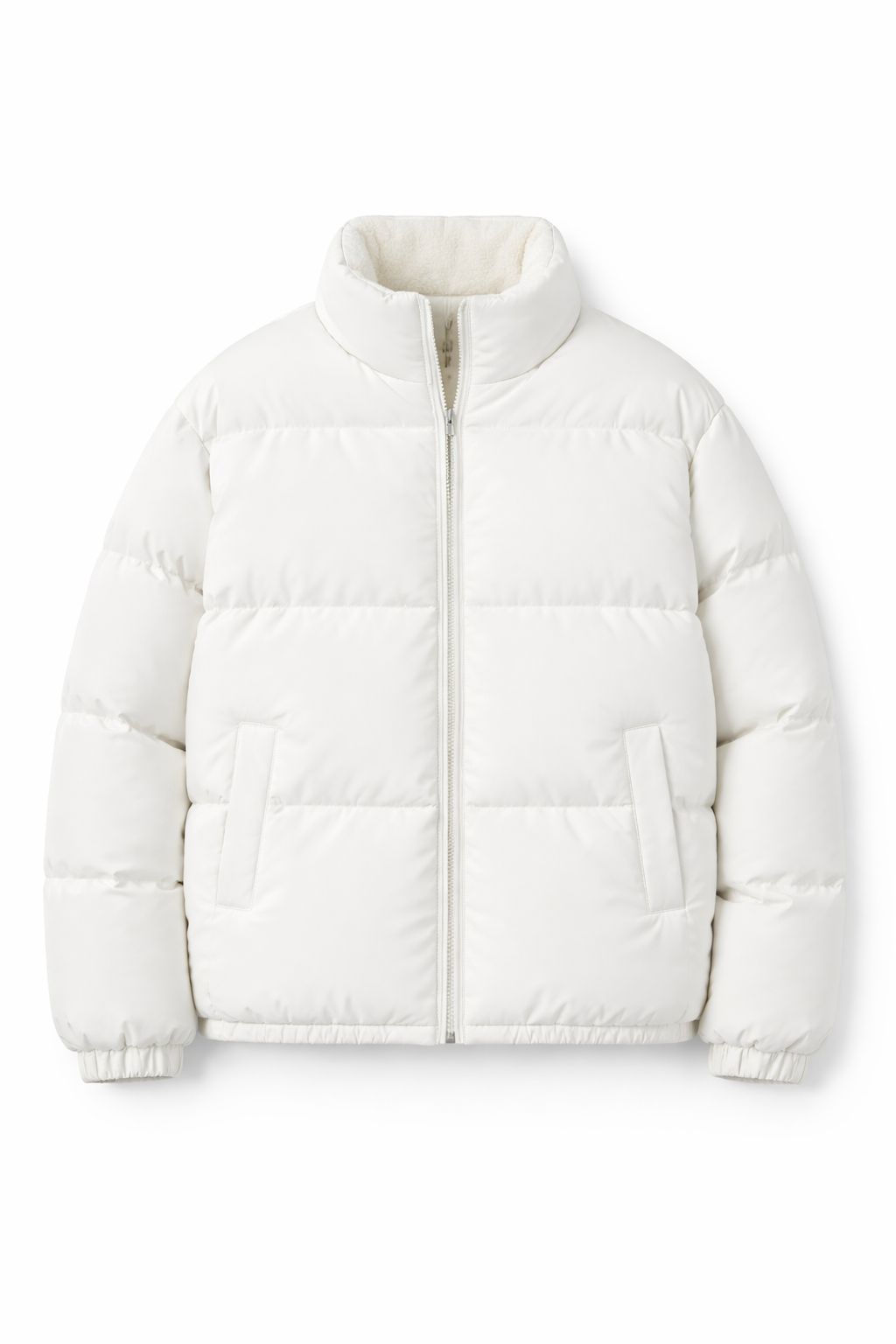 Veste matelassée col montant doublure polaire - Homme