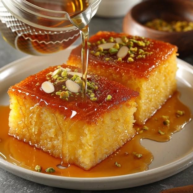 Basboussa — Gâteau Marocain Semoule & Miel