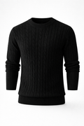 Pull tricoté épais col rond – Homme