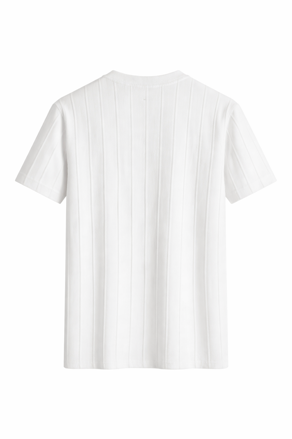 T-shirt tricoté côtelé coupe régulière - Homme